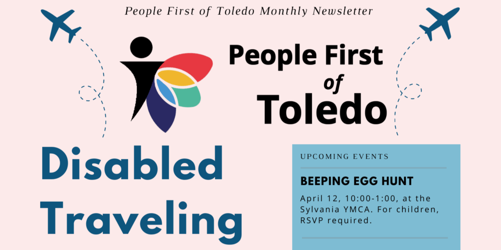 A bannner image of People First of Toledo's April 2025 newsletter.