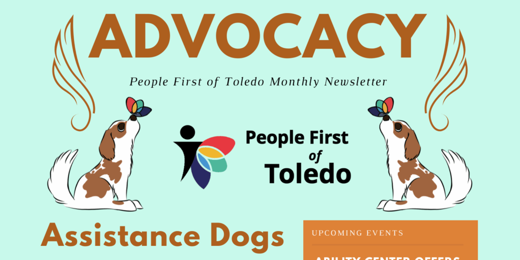 A banner image of the front page of People First of Toledo's February newsletter.